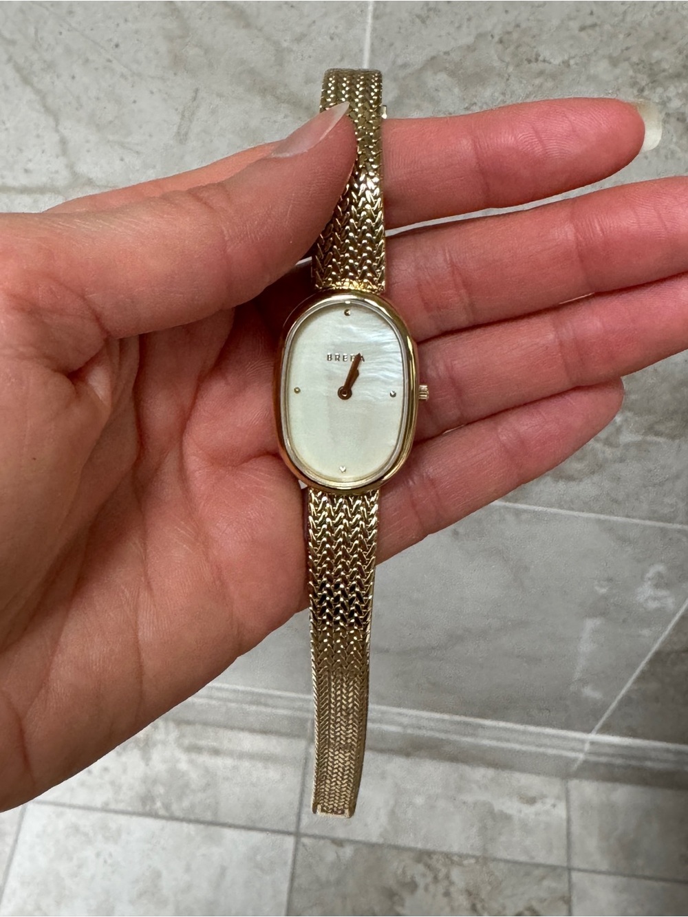 Breda Small Jane Gold Metallic Watch
